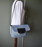 Satchel style preloved denim handbag cut from Levi denim jeans.Leather tab.  - Image 2