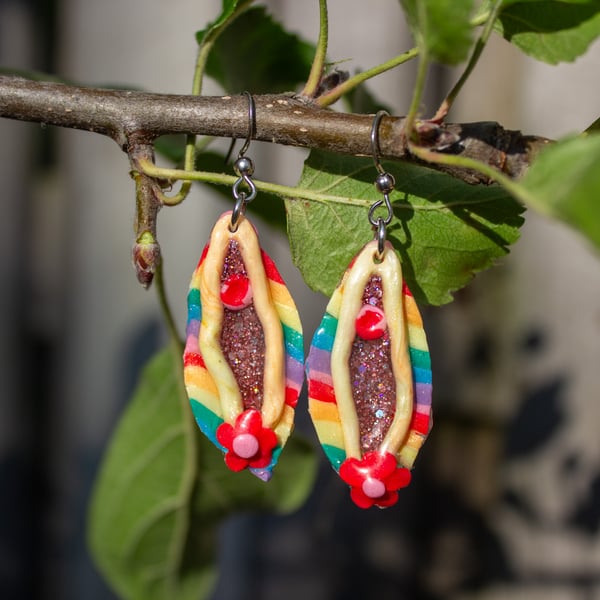 PRIDE Yoni Earrings 