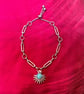 Paperclip Chain Slider Bracelet