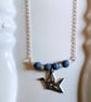 Origami Crane Bird Pendant Necklace. - Image 2