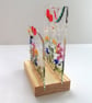 Layered floral fused glass ornament, fused glass art, birthday gift, anniversary - Image 3