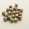 20  Acrylic Round Tiger or Animal Print Beads