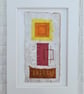Colourful Combinations Yellow Pink Orange Handstitched Geometric Art Pictures - Image 9