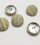 Yellow Wool Covered Buttons - Image 1