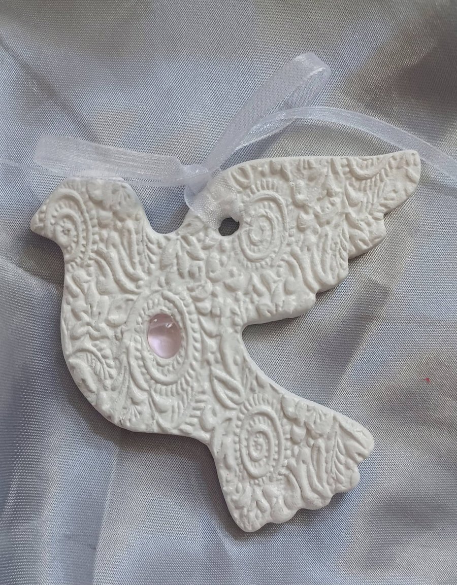 Handmade Clay Dove