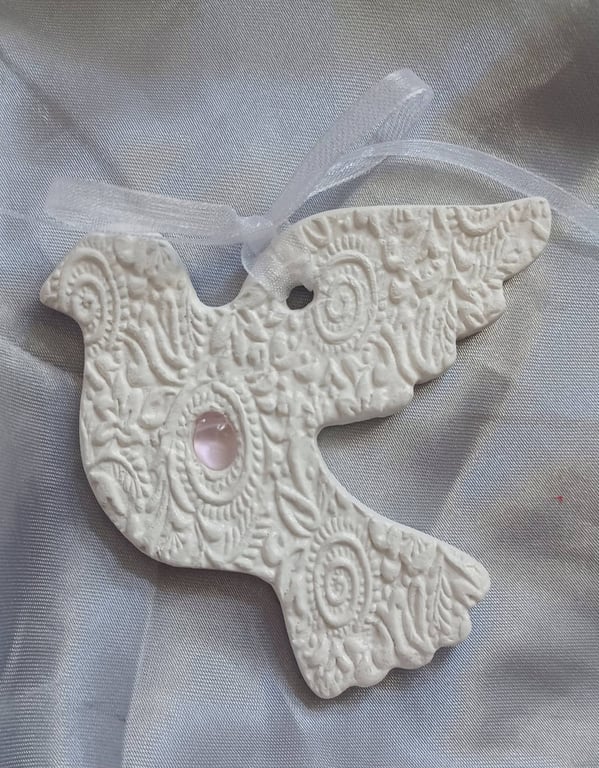 Handmade Clay Dove