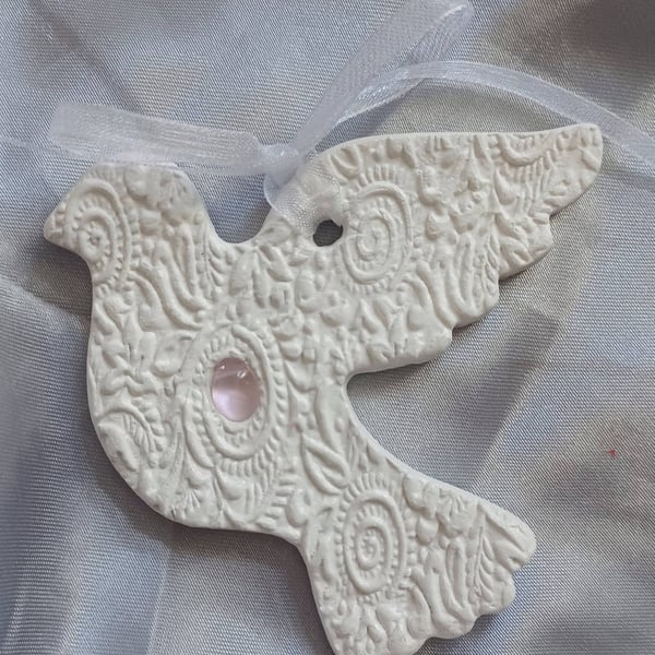 Handmade Clay Dove