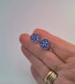 Blue Faux Druzy Lever Back Earrings, Gift for Her, Faux Druzy Earrings, Earrings - Image 3