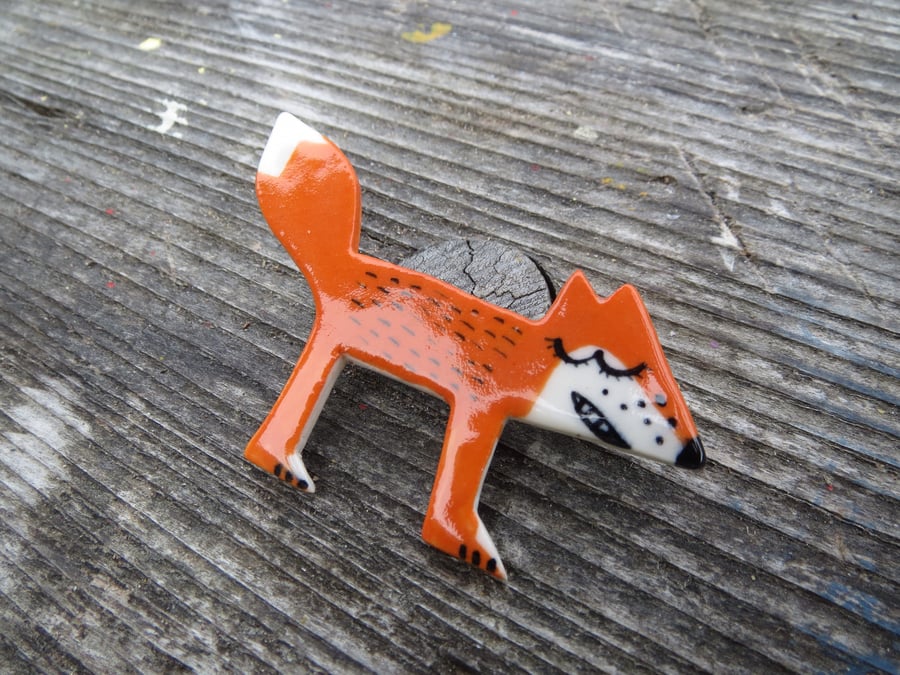 Mr.Fox Brooch