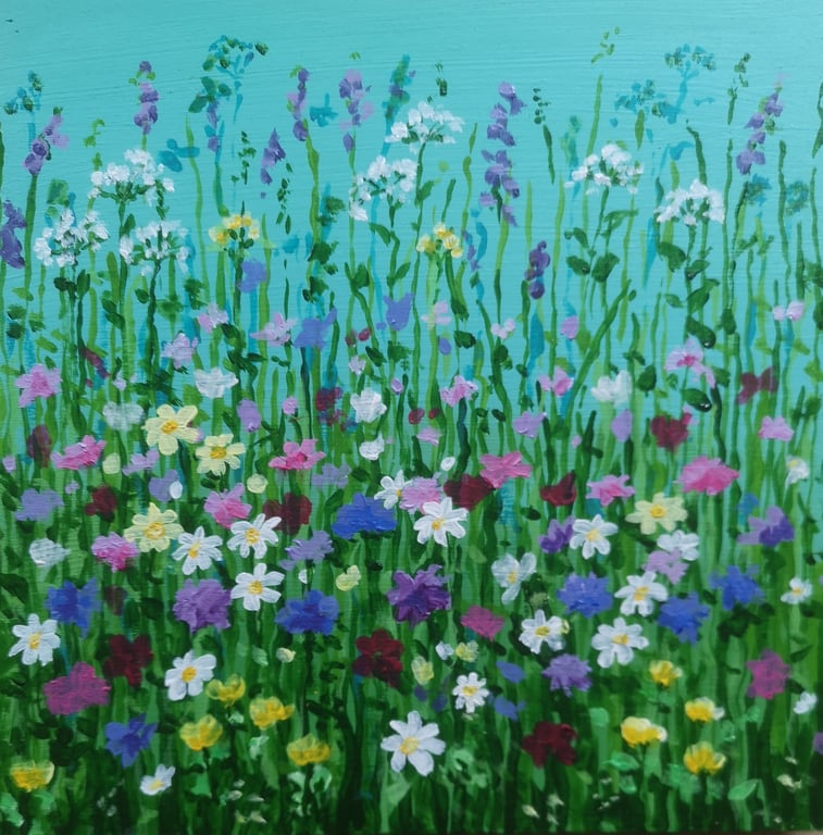 'Meadow Song' acrylic painting 