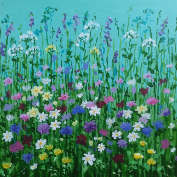 'Meadow Song' acrylic painting 