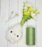Mini Bouquet Mandrake White & Green - Image 6
