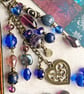 Handmade bag charm with semi-precious Lapis Lazuli - September's birthstone - Image 3