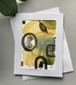 Hand painted circles greetings card - Image 2