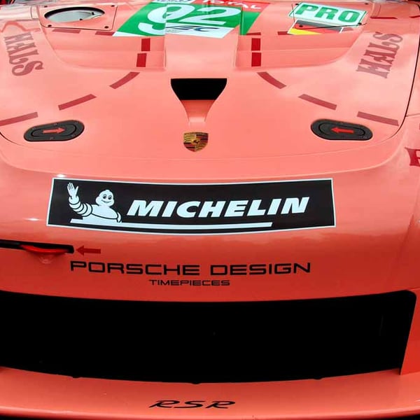 Porsche 911 RSR Pink Pig Sports Car Photograph Print