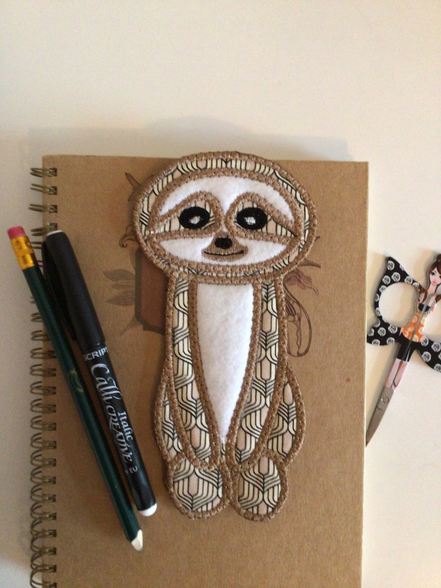 Sloth Bookmark.