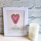 Poetry Art Print (Mounted) - 'Little Word' Limited Edition