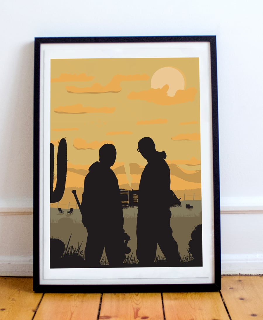 Breaking Bad poster print fanart for any Breaking bad fan that loves art