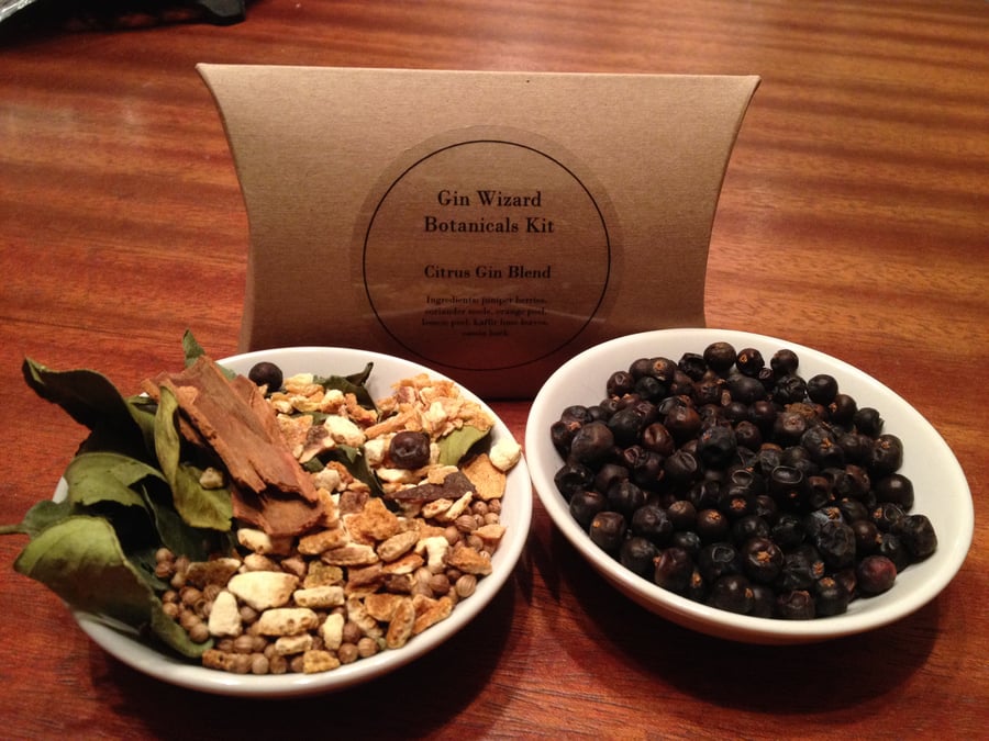DIY Gin Kit - Citrus Blend botanicals, home made gin in 3 easy steps