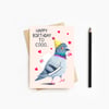 Pigeon Birthday Card - Blank Card - Greeting Card