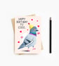 Pigeon Birthday Card - Blank Card - Greeting Card