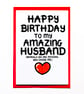 Funny Husband Birthday Card From Wife, Husband - Image 4