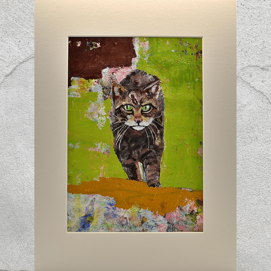 Original Painting of Scottish Wildcat (16x12 inches)