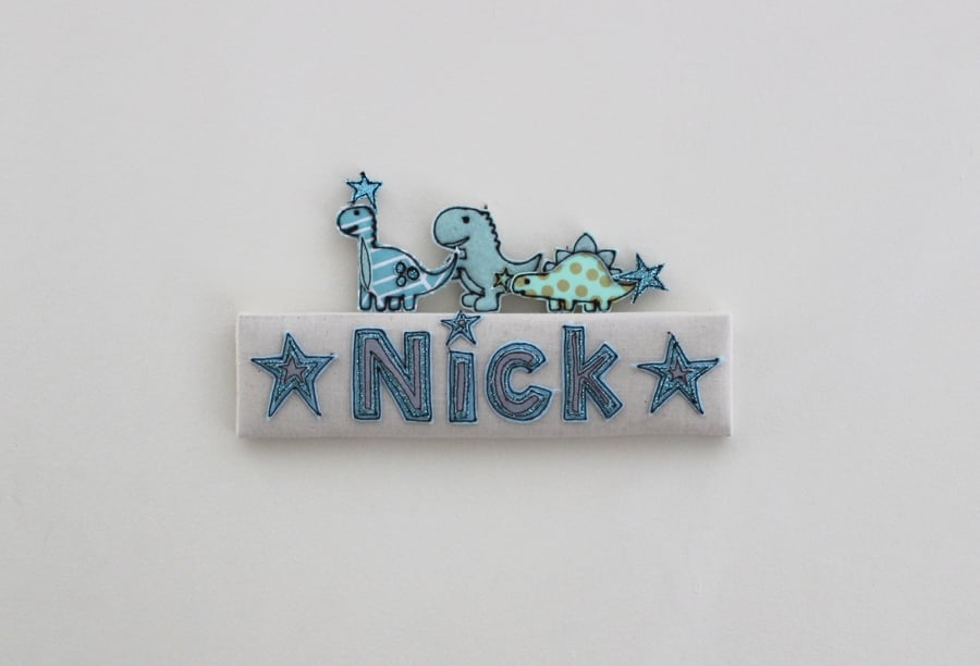 Door Plaque in Blues