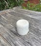Extra Small Handmade White Speckle Milk Jug - Image 3