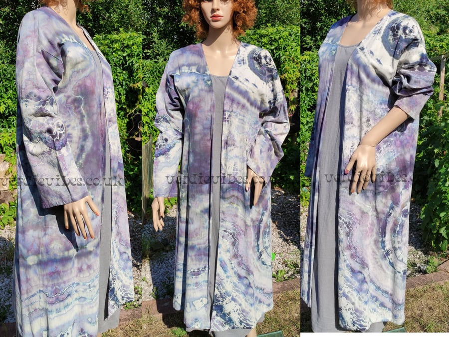 Tie dye duster coat. Stylish & elegant for all ages So versatile and packs small