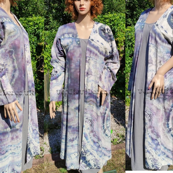 Tie dye duster coat. Stylish & elegant for all ages So versatile and packs small