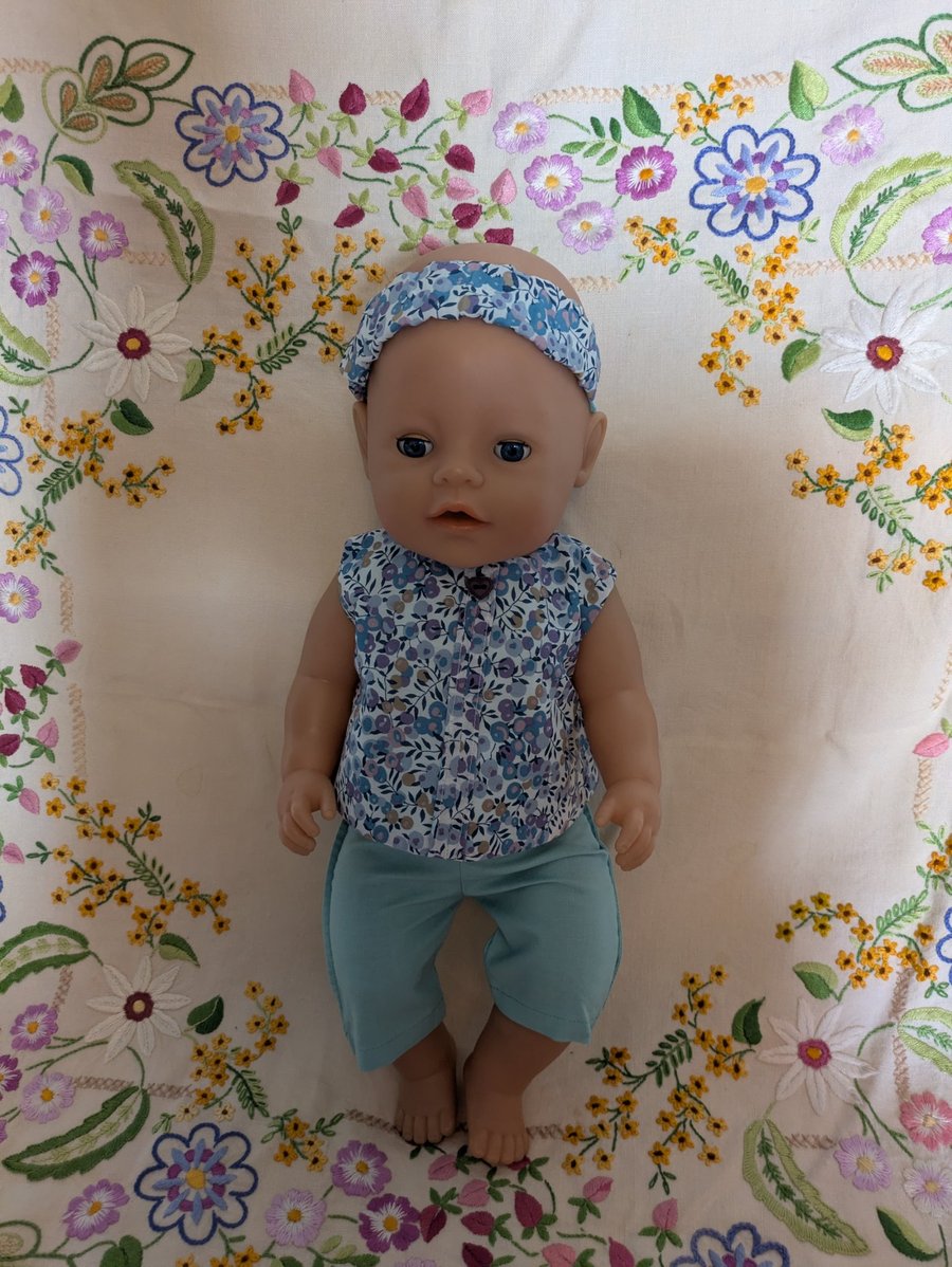 Liberty Print Our Generation, Baby Born or Tiny Tears Dolls Outfit 