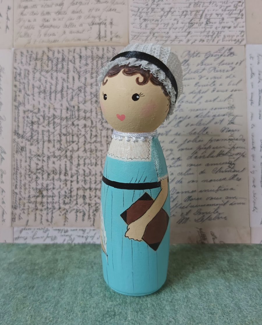 Jane Austen peg doll