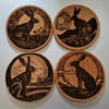 Set of Four Cork Coasters