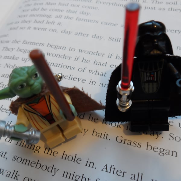 Star Wars Darth Vader and Yoda Lego cufflinks