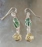 LEMON ROSES with green seaglass leaves - Image 1