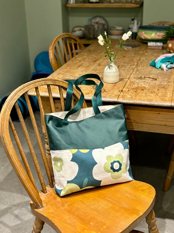 Tote bag, work bag, market bag- daisy