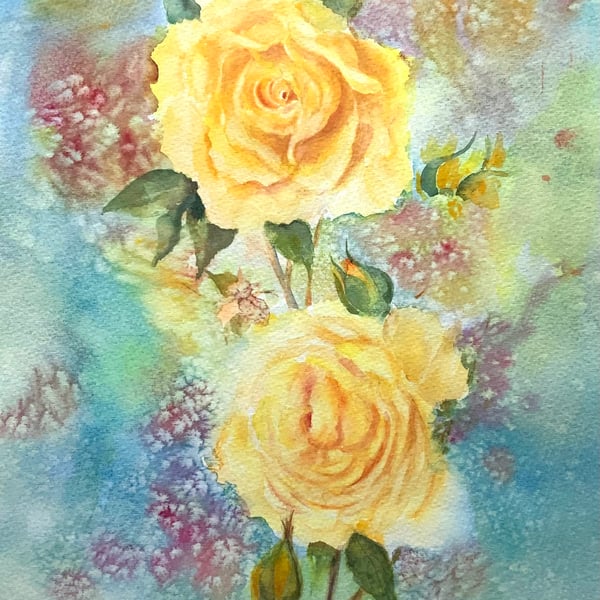 Original floral watercolour