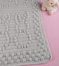 Grey Crochet Bunny Baby Blanket - Bobble Stitch Pram Blanket - Image 3