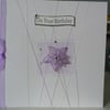Lilac Daisy Birthday Card