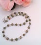 Unakite & Vintage Acrylic Bead Necklace & Earrings, Gift for Her, Mother's Day - Image 9