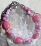 Pink Morganite Gemstone Beaded Bracelet "Sweet Sundae" - Image 3