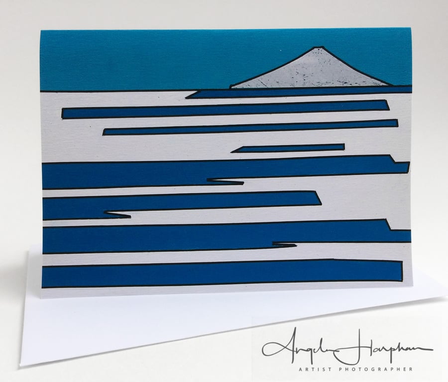 Contemporary Fine Art Card - Mount Fuji