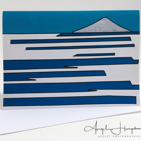 Contemporary Fine Art Card - Mount Fuji