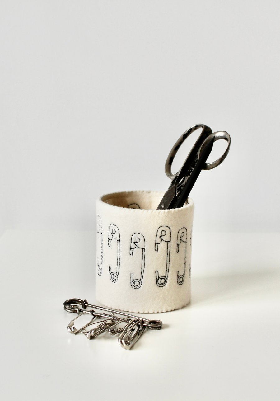Storage Pot - 'Safety Pins'
