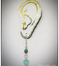 Small heart bead earrings on Silver  plated hooks. - Image 4
