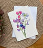 Sweet as Peas card by Ginny Boom, blank inside.  - Image 3