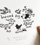 Nature Guide - British Isles - Lino Print - Image 1