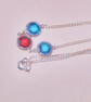 Sterling Silver Necklace With Crystal Cubic Zirconia Charms, Custom Make - Image 3