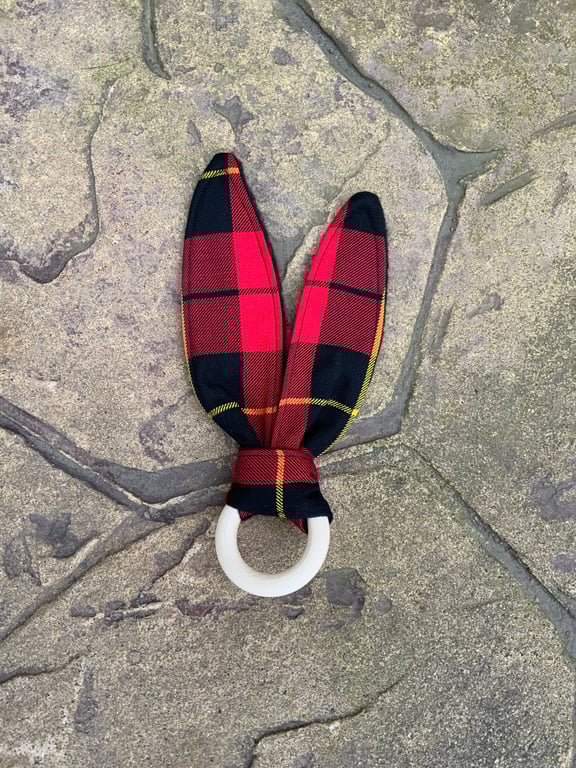 Wallace Tartan Bunny Ears Teether